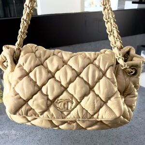 Chanel Bubble Quilt Flap Large Lambskin Gold Hardwear Shoulder Bag